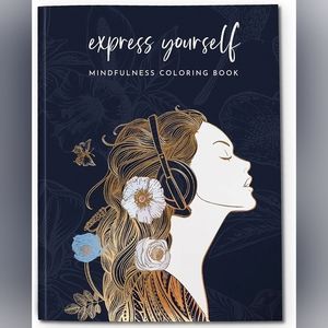 NWT Adult Coloring Book, Ryve, Mindfulness, Self Expression, Sealed in P…